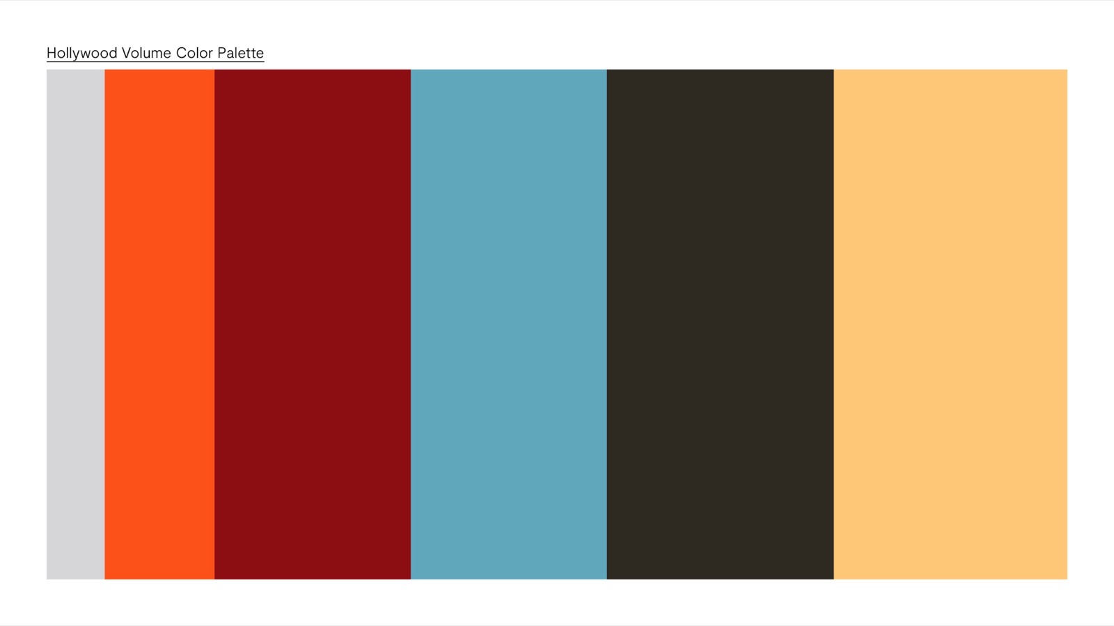 Hollywood Volume palette