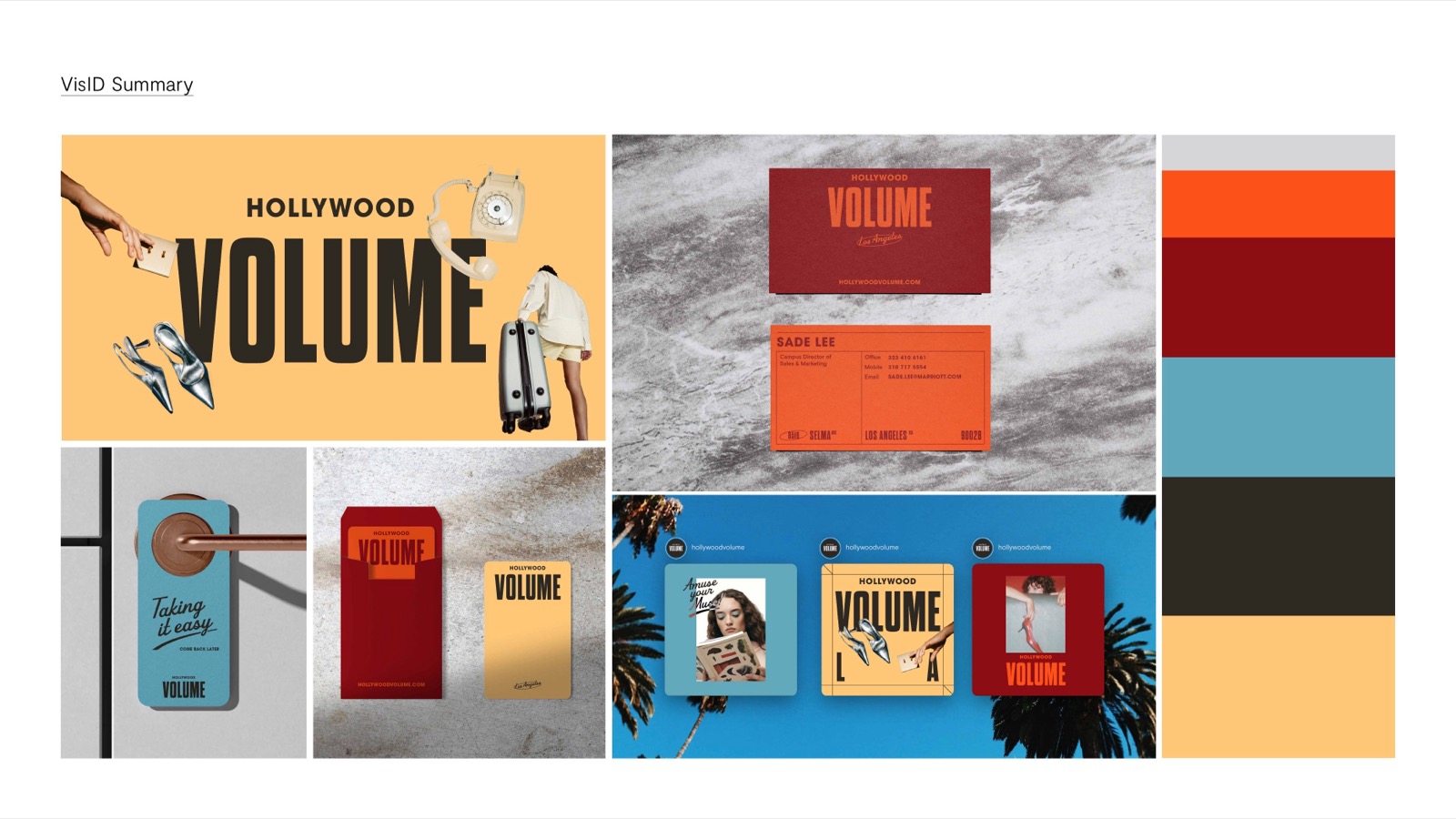 Hollywood Volume visual identity summary